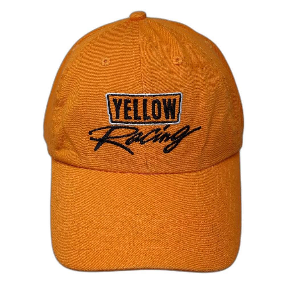 AMC Baseball Cap Orange OS Yellow Racing Embroidered Adjustable Slideback Hat